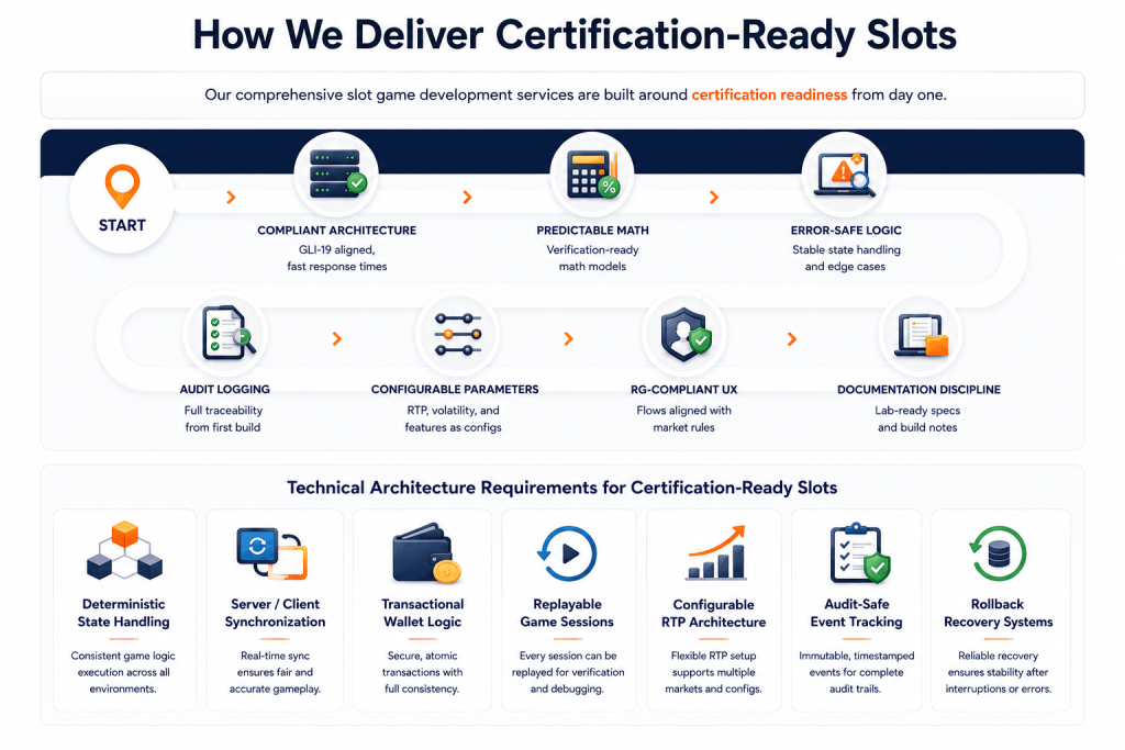 certification ready slot game development