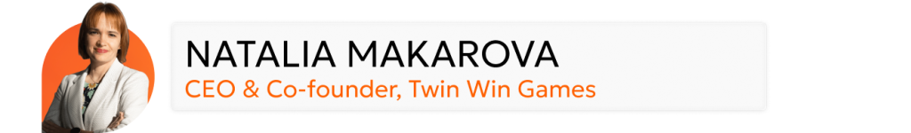 CEO Twin Win Games Natalia Makarova