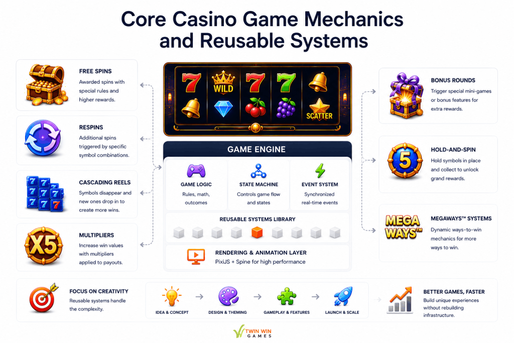 Casino Game Mechanics and Reusable Systems