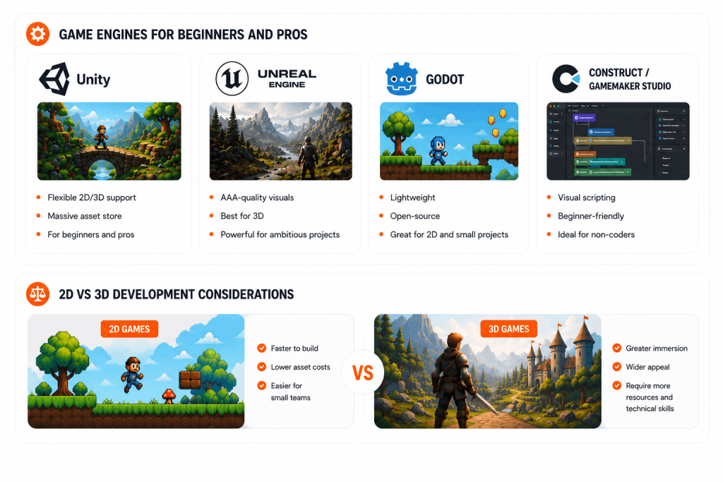 Tools and Engines for game development 