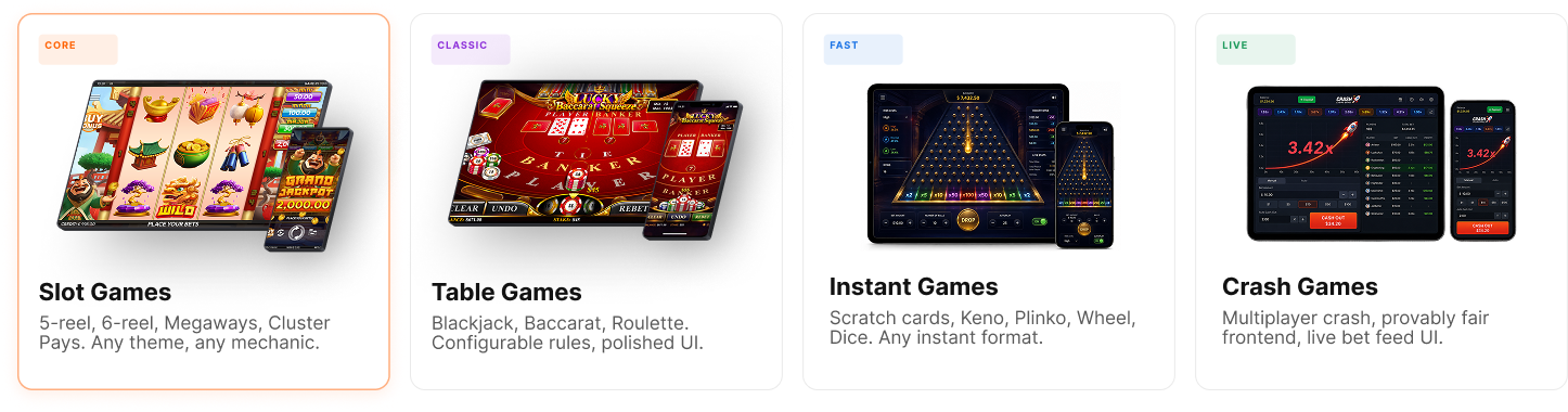 Twin Win Games develops slot games, table games, instant games, and crash games