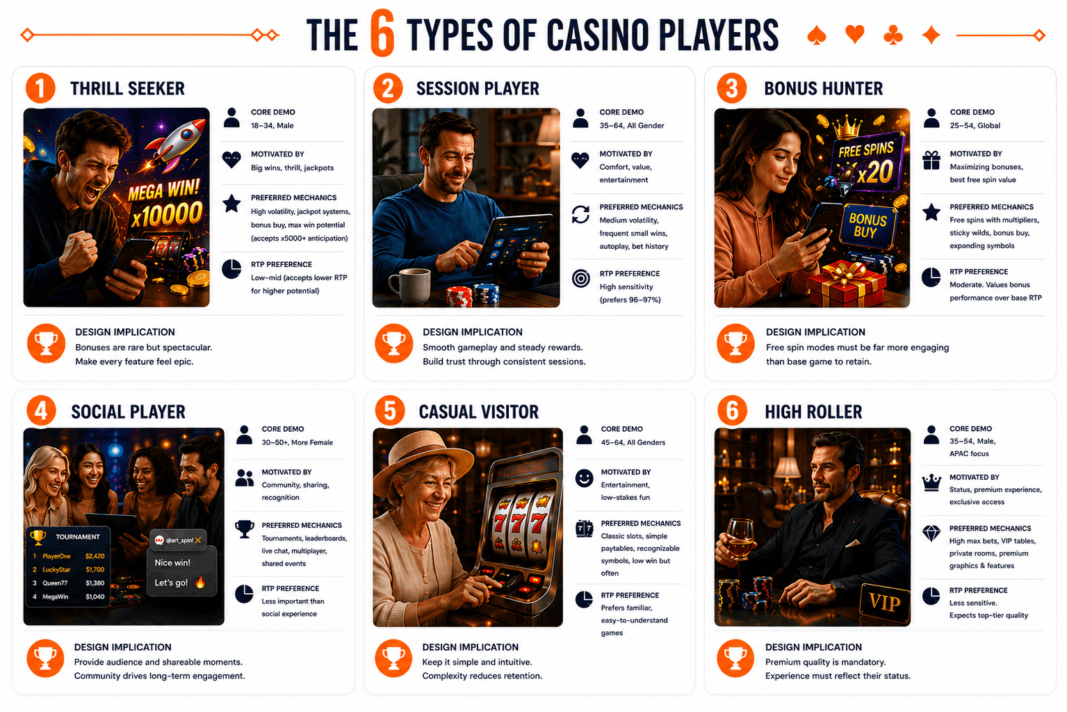 types of gamblers