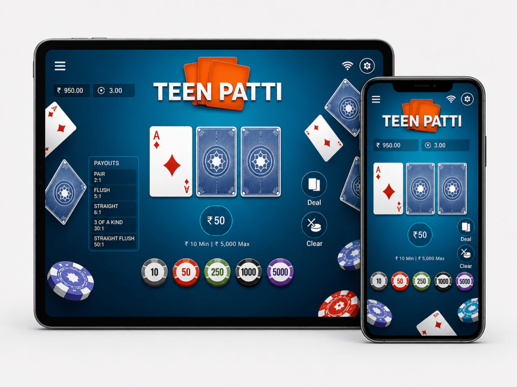 Teen Patti card game development