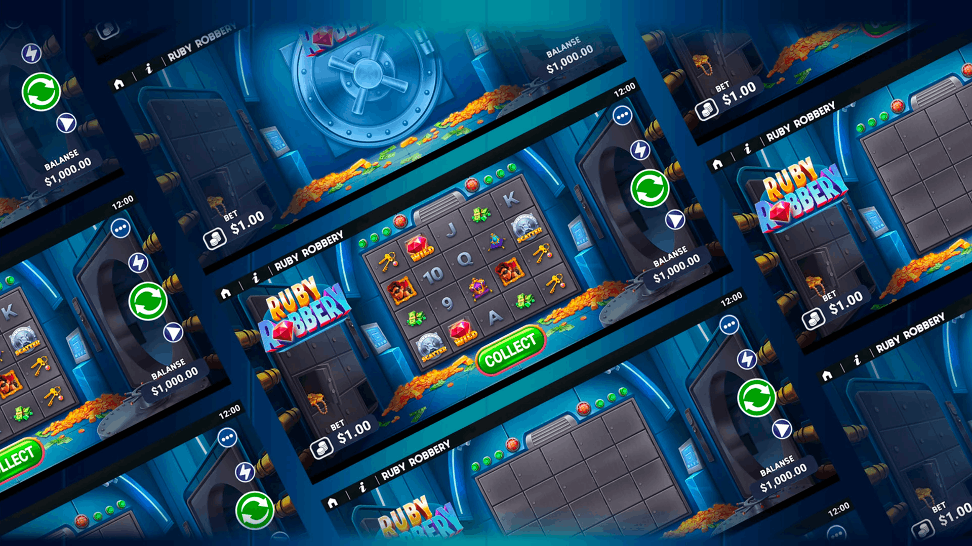Game mathematician's workstation with a slot game on one monitor and simulation charts on the other